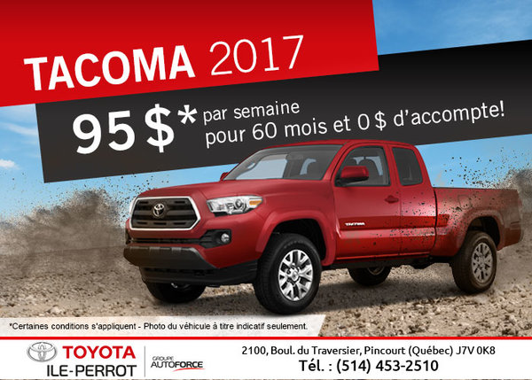 Le Tacoma 2017 en vente !