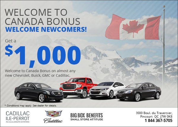 Nissan Ile Perrot >> Welcome To Canada Bonus At Cadillac De L Ile Perrot Nissan Ile Perrot >> Welcome To Canada Bonus At Cadillac De L Ile Perrot