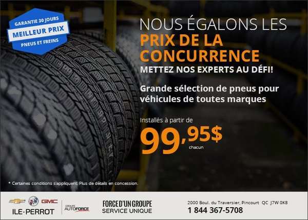 Nous égalons les prix de la concurrence