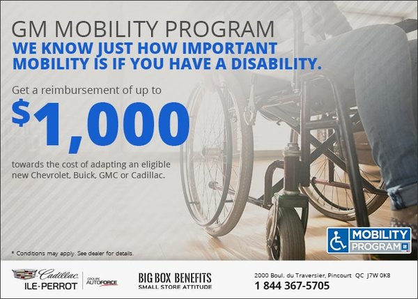Gm Ile Perrot >> Gm Mobility Program At Cadillac De L Ile Perrot Pincourt Ile Perrot Gm Ile Perrot >> Gm Mobility Program At Cadillac De L Ile Perrot Pincourt Ile Perrot
