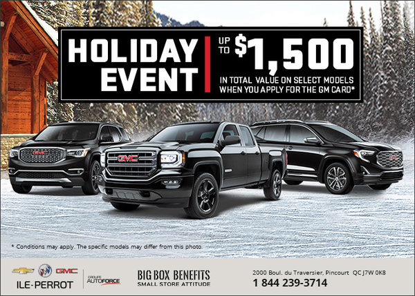Gm Ile Perrot >> Holiday Event Chevrolet Buick Gmc De L Ile Perrot Gm Ile Perrot >> Holiday Event Chevrolet Buick Gmc De L Ile Perrot