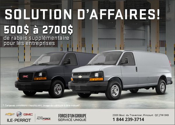 Rabais supplémentaires pour les propriétaires d'entreprise!