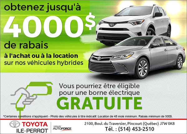 Épargnez avec le programme Roulez électrique!