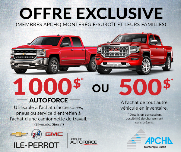 Offre exclusive pour les membres APCHQ