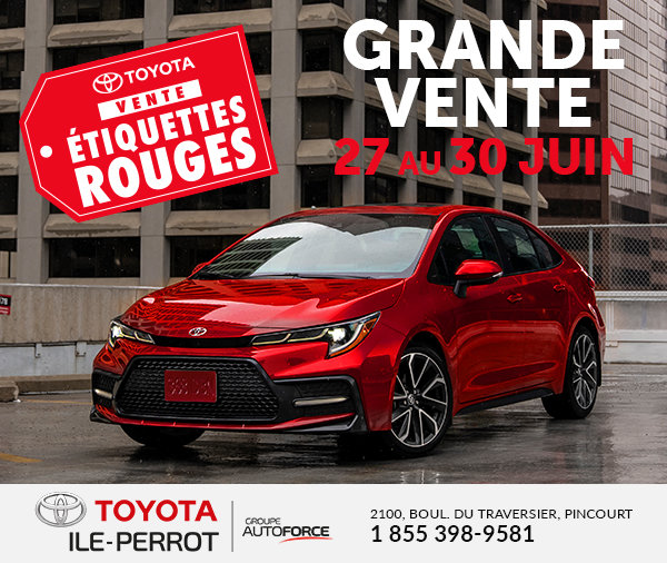 C'est la vente étiquettes rouges!