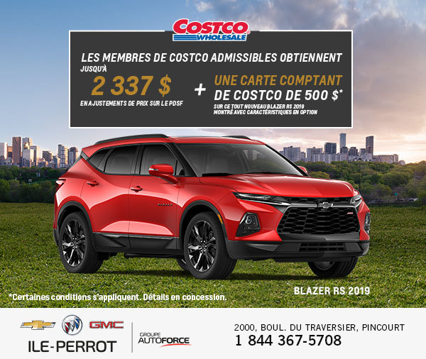 Costco - Prix préférentiel Chevrolet Blazer