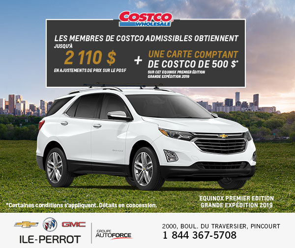 Costco - Prix préférentiel Chevrolet Equinox