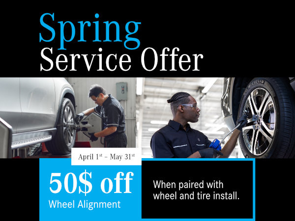 50$ off Wheel Alignment - Spring 2022