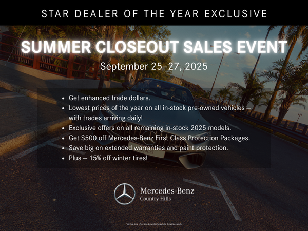 Summer Closeout Sales Event