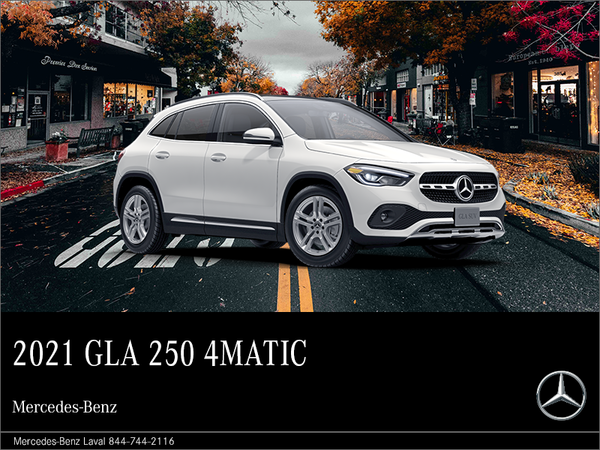 Lease the 2021 Mercedes-Benz GLA 250 4MATIC starting from $589/month*.