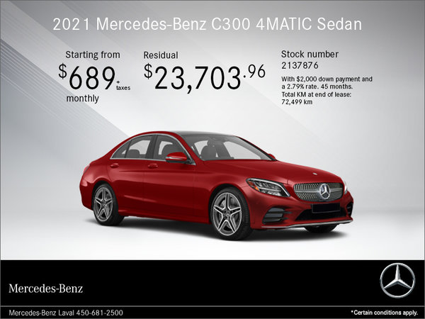 2021 C 300 4MATIC