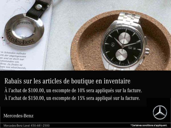 Rabais sur les items de la boutique en inventaire