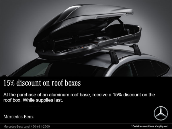 Get 15% OFF our roof box!