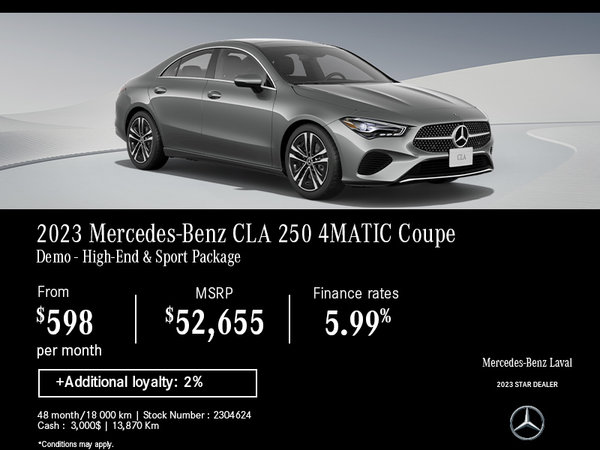 The 2023 CLA 250 4MATIC