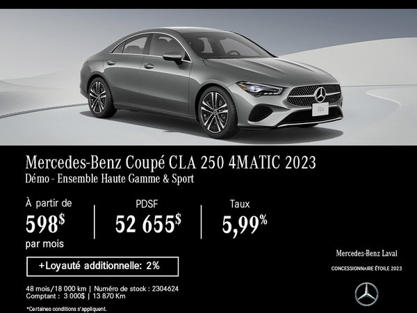 La CLA 250 4MATIC 2023