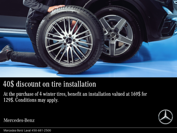 Get a 40$ discount on tire installation