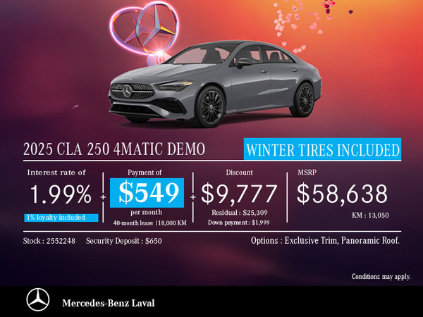 2025 Mercedes-Benz CLA 250 4MATIC