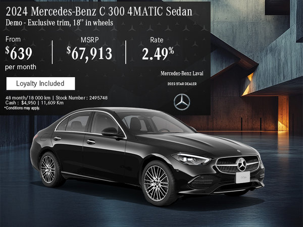 2024 Mercedes-Benz C300 Sedan 4MATIC