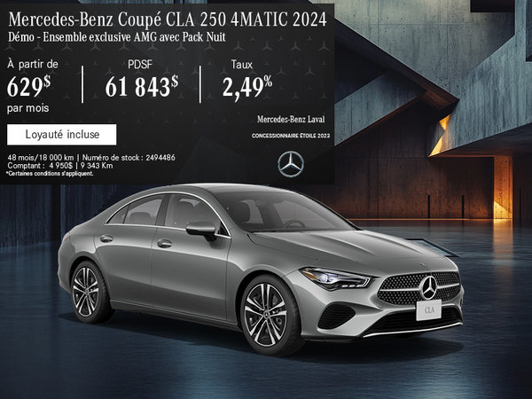 Mercedes-Benz CLA 250 4MATIC Coupé 2024