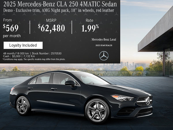 2025 Mercedes-Benz CLA 250 4MATIC Sedan