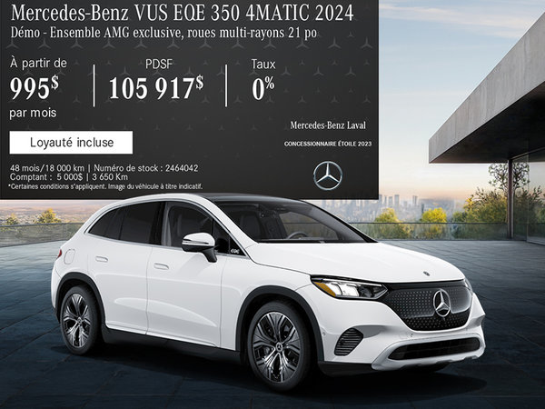 Le Mercedes-Benz EQE 350 4MATIC 2024