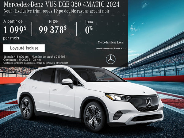 Le Mercedes-Benz EQE 350 4MATIC 2024