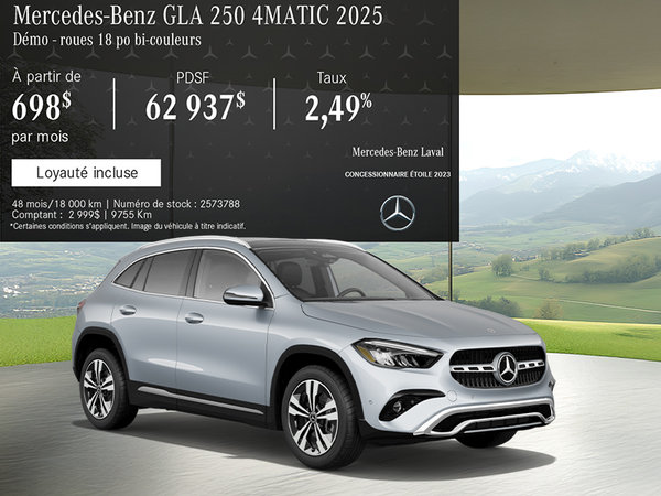 Le Mercedes-Benz GLA 250 4MATIC 2025