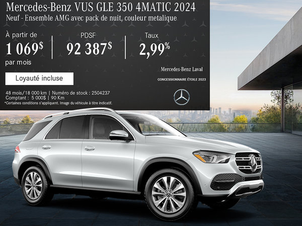 Le Mercedes-Benz GLE 350 4MATIC 2024