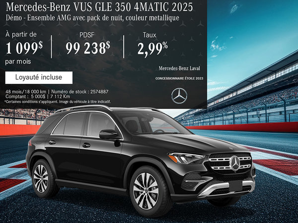 Le Mercedes-Benz GLE 350 4MATIC 2025