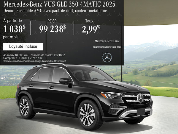 Le Mercedes-Benz GLE 350 4MATIC 2025
