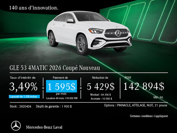GLE 53 Coupé 4MATIC 2026