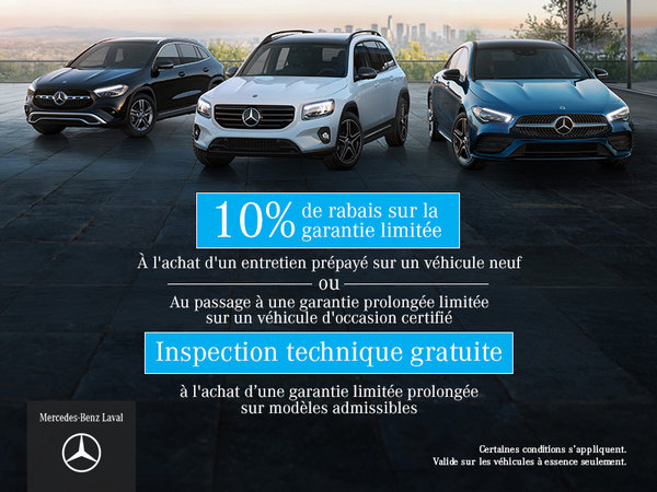 10% de rabais sur la garantie limitée prolongée