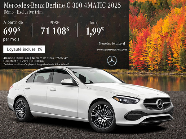 Mercedes-Benz Berline C 300 4MATIC 2025