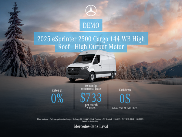 2025 eSprinter 2500 Cargo 144 WB