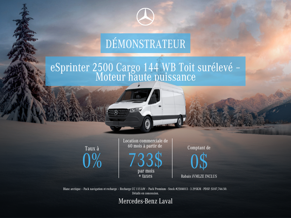 2025 eSprinter 2500 Cargo 144 WB