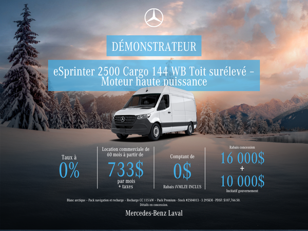 2025 eSprinter 2500 Cargo 144 WB