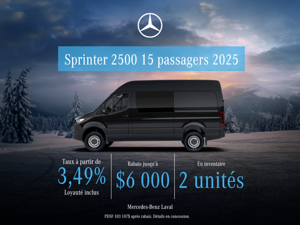 Sprinter 2500 15 Passagers 2025