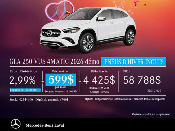 Mercedes-Benz GLA 250 4MATIC 2026