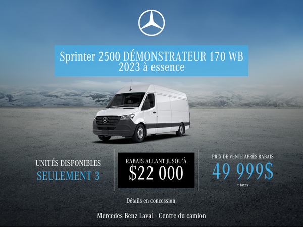 Mercedes-Benz Sprinter 2500 170 WB 2023 (Moteur à essence)