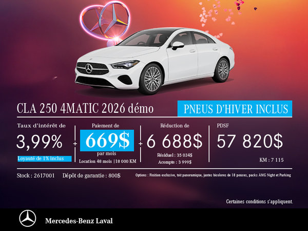 Mercedes-Benz CLA 250 4MATIC 2026