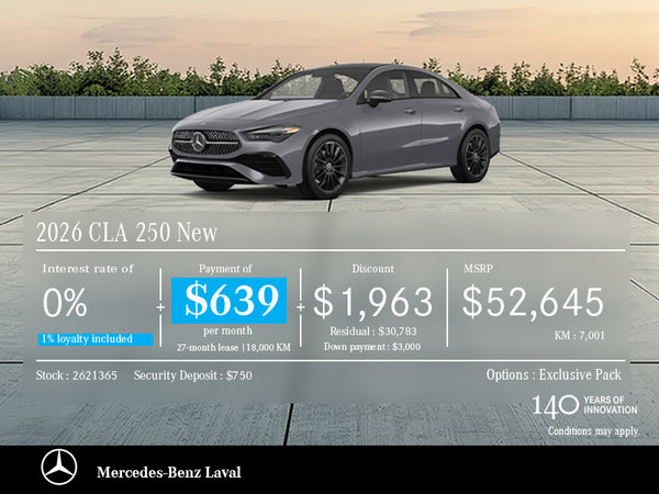 2026 CLA 250 New