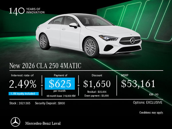 2026 CLA 250 4MATIC