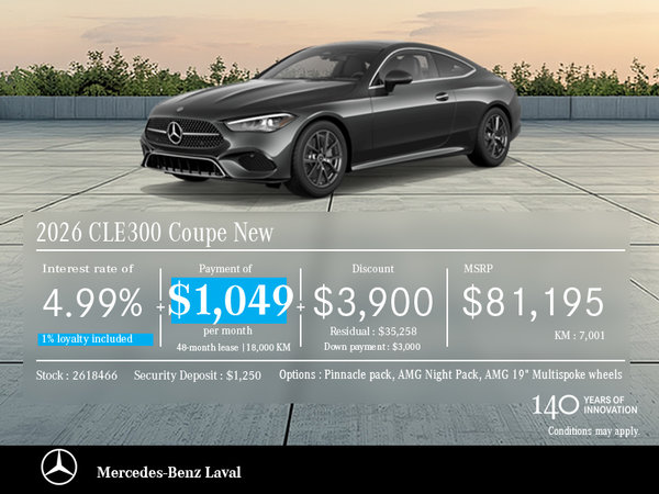 2026 CLE300 COUPE New