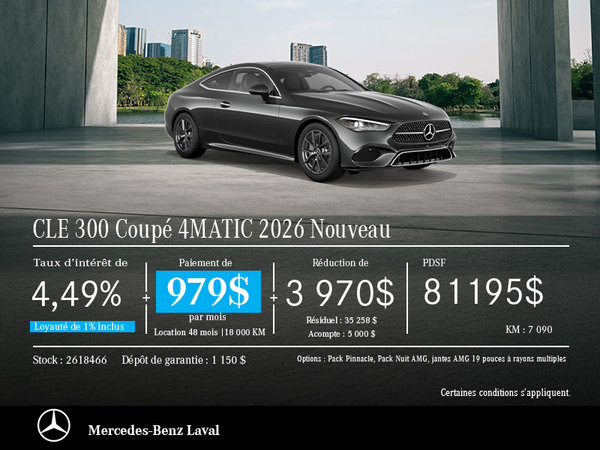 CLE 300 Coupé 4MATIC 2026