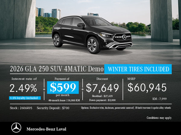 2026 GLA 250 SUV 4MATIC DEMO