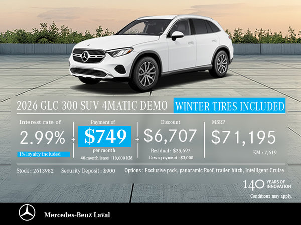 2026 GLC 300 SUV 4MATIC DEMO