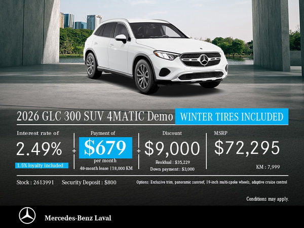 2026 GLC 300 SUV 4MATIC Demo