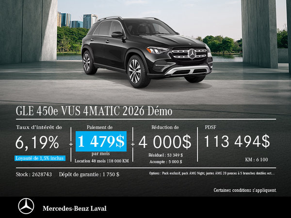 GLE 450e VUS 2026 DÉMO