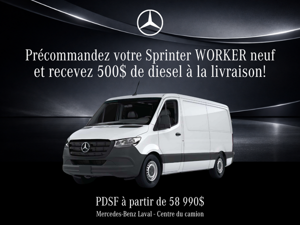 Précommander votre SPRINTER WORKER