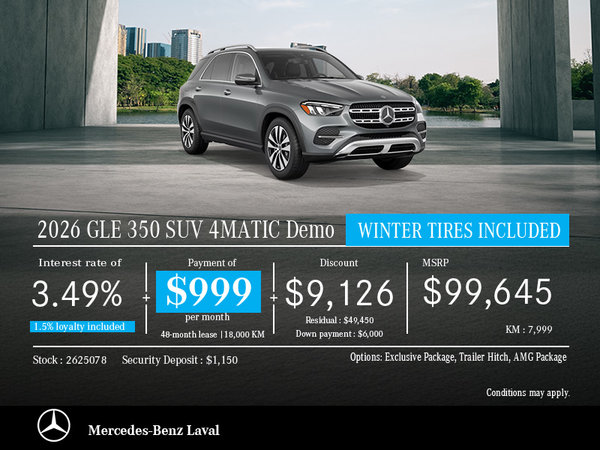 2026 GLE 350 SUV 4MATIC Demo